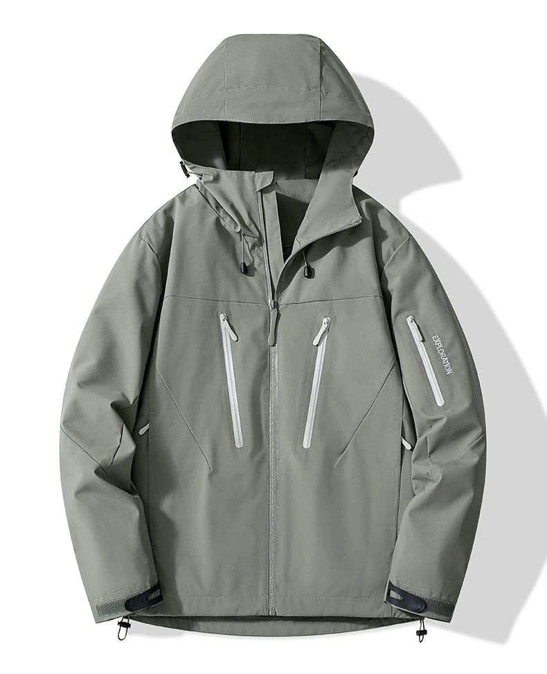 JNLN Unisex Rain Coat Hiking Camping Trekking Mountaineering Waterproof Jackets Men Women Outdoor Sporty Windproof Windbreaker