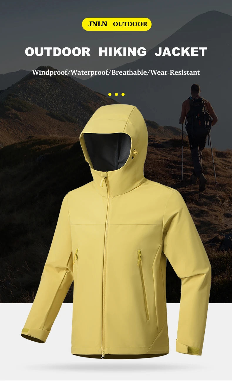 Unisex Waterproof Windbreaker Hiking Jacket