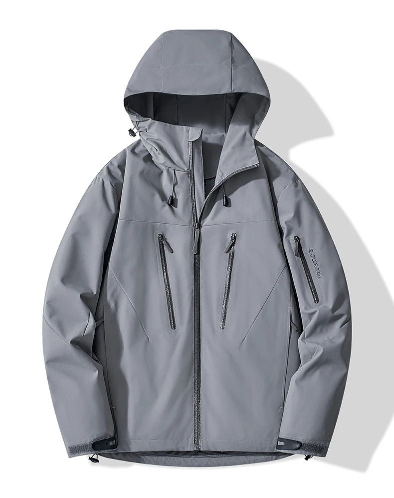 JNLN Unisex Rain Coat Hiking Camping Trekking Mountaineering Waterproof Jackets Men Women Outdoor Sporty Windproof Windbreaker