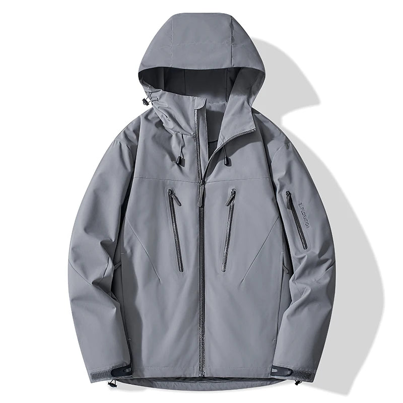 JNLN Unisex Rain Coat Hiking Camping Trekking Mountaineering Waterproof Jackets Men Women Outdoor Sporty Windproof Windbreaker